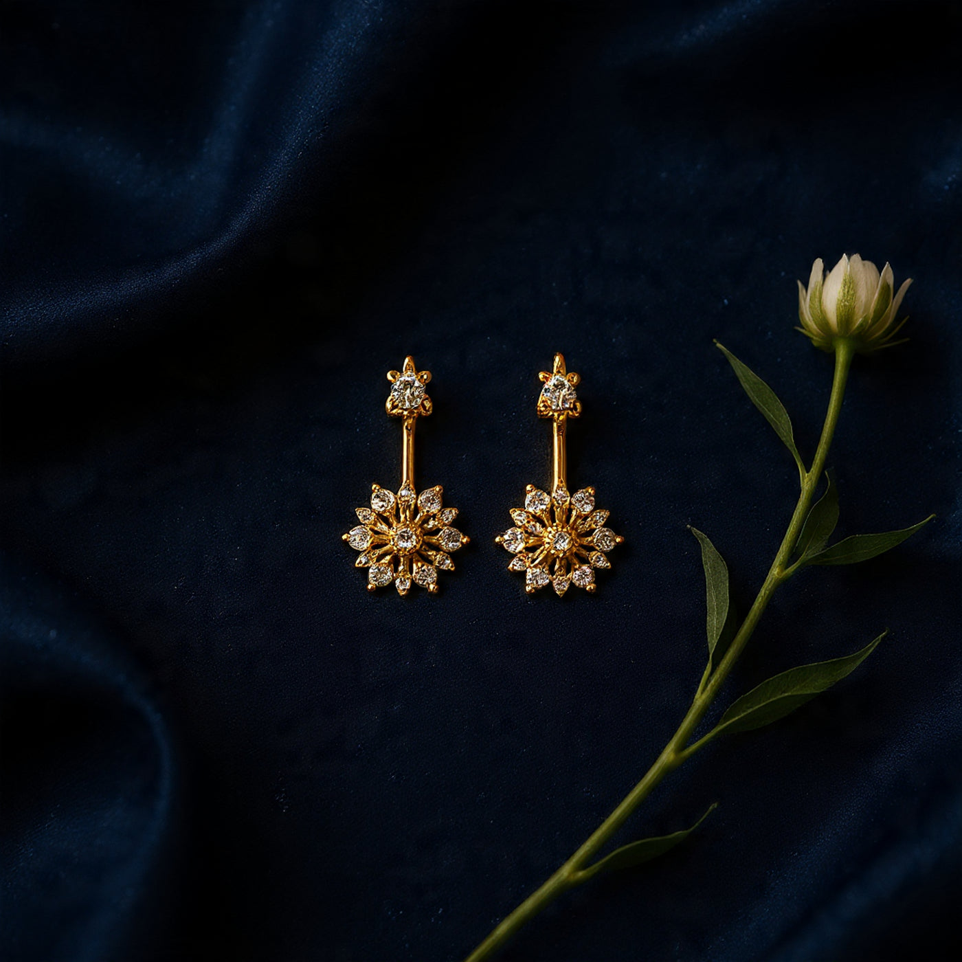 Thuli Silver Bugadi Earrings