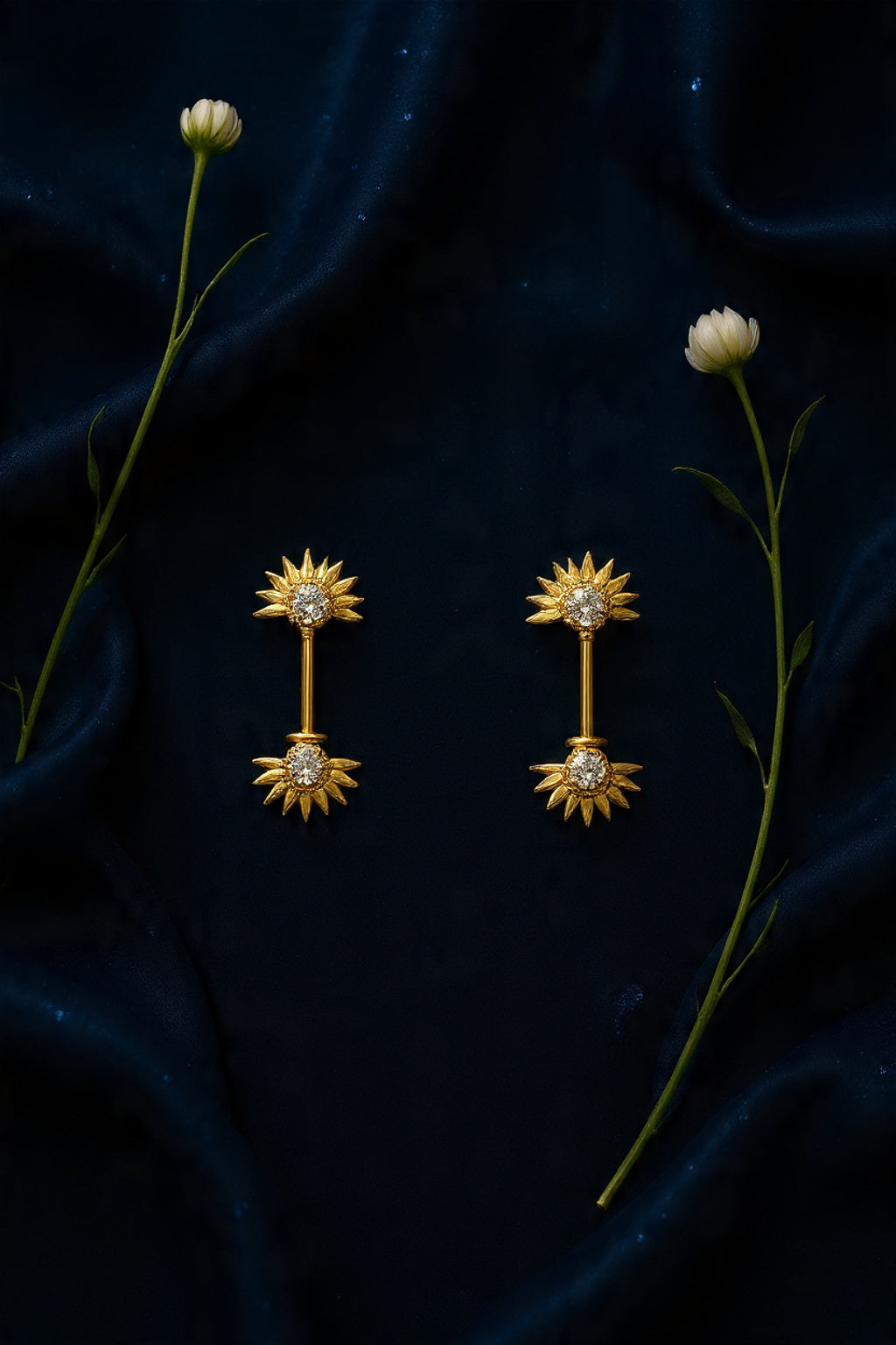 Surya Silver Bugadi Earrings