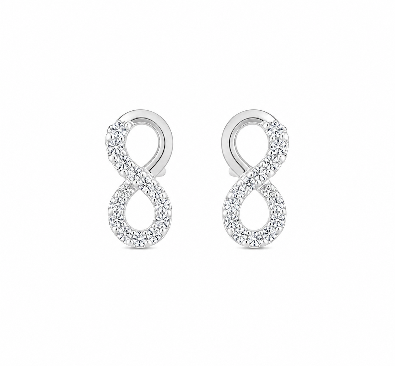 INFINITY LOOP 925 Silver Studs