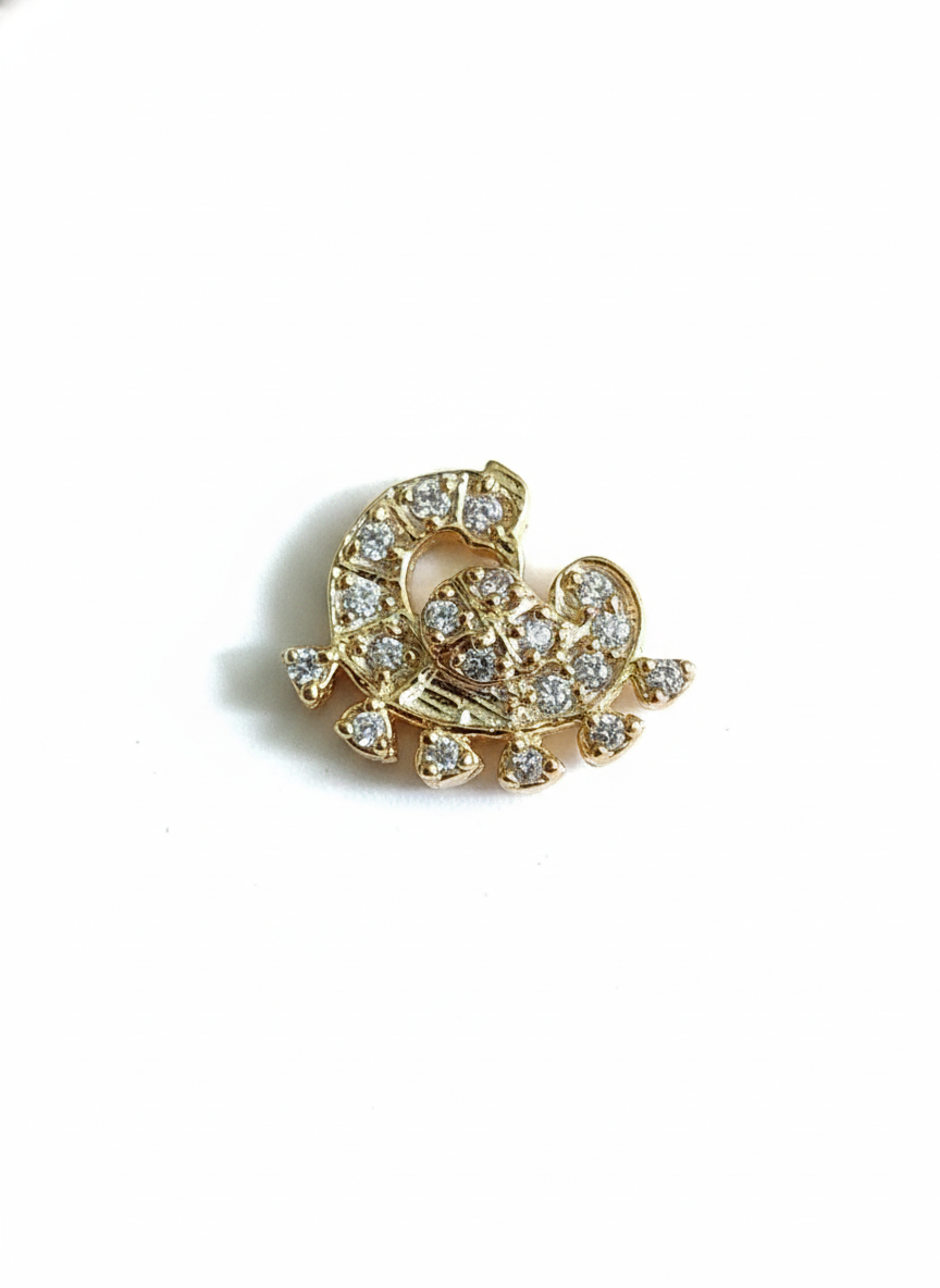 Dhairya Silver Nosepins