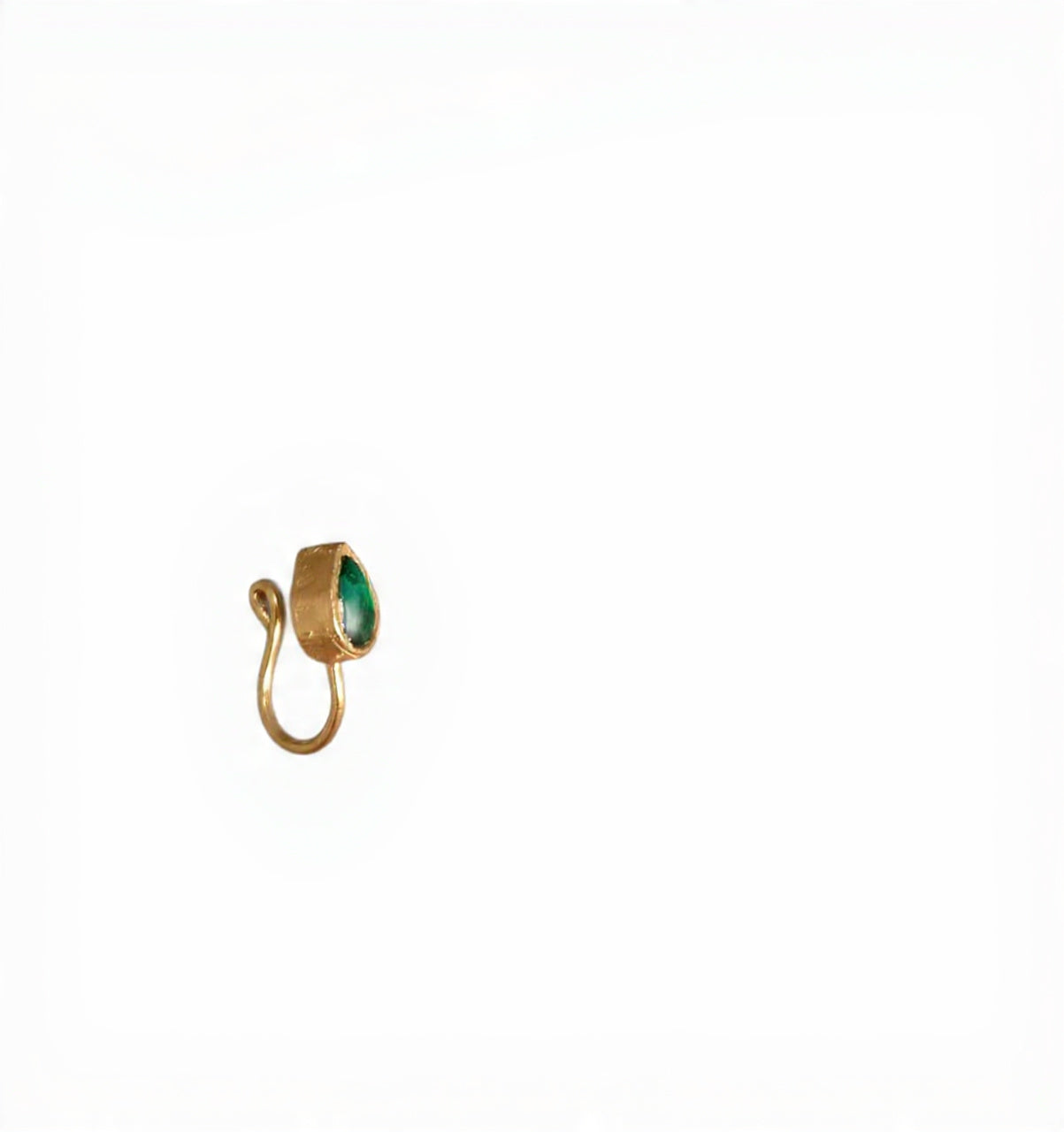 Kundan Upin 925 Silver Nose Pin for Women