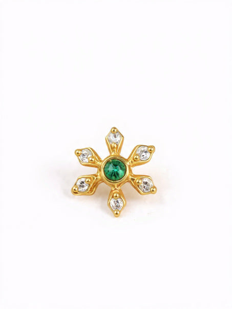 Ruhi 925 Silver Nose Pin for Women