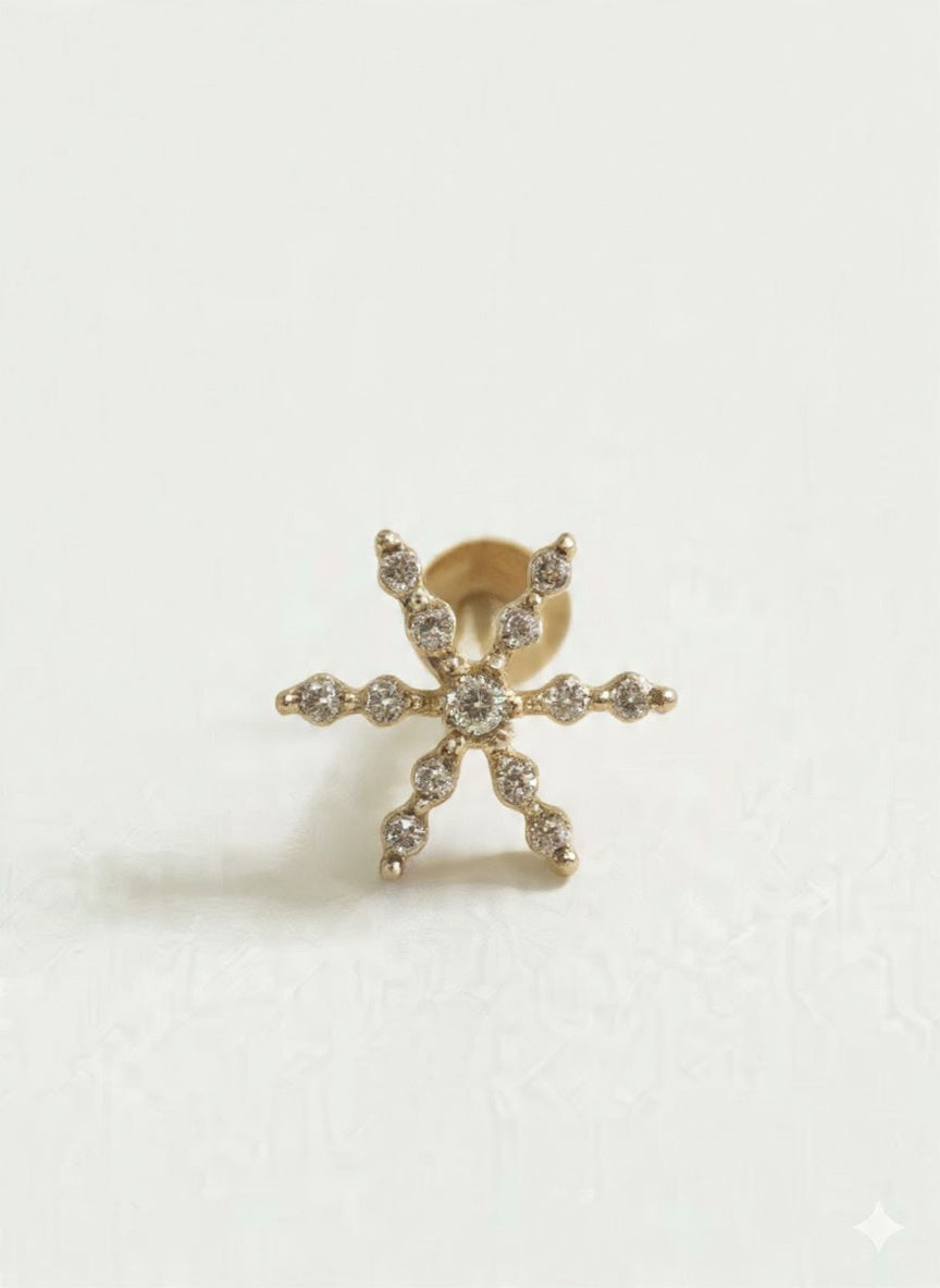 Hina Silver Nosepins