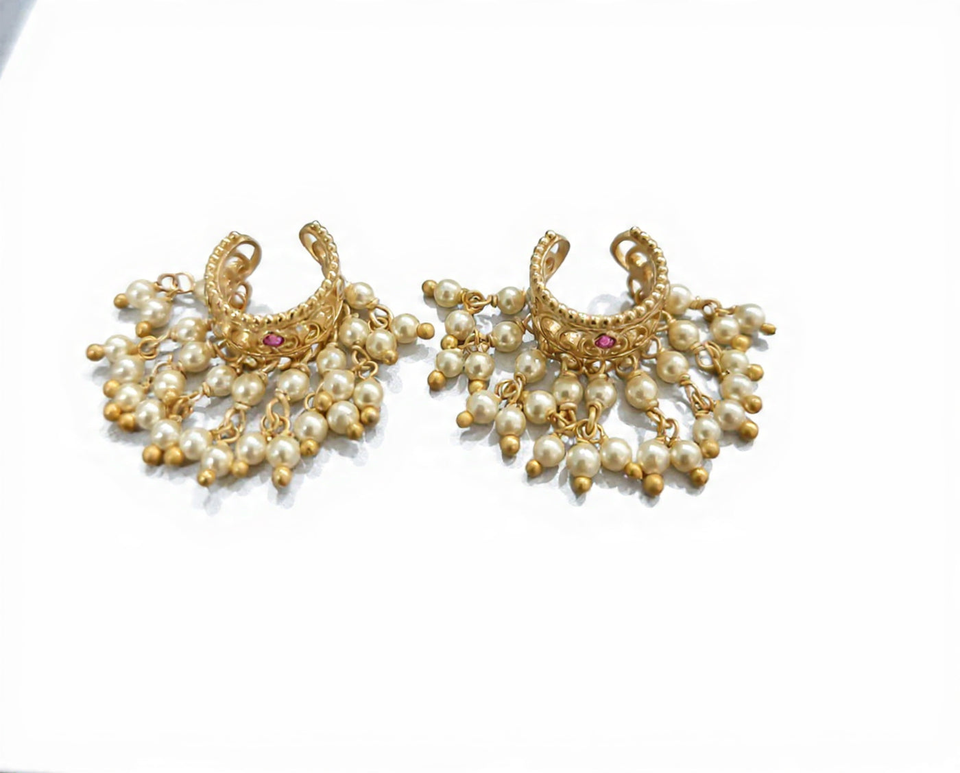 Jhalar Silver Bugadi Earrings