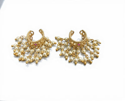 Jhalar Silver Bugadi Earrings