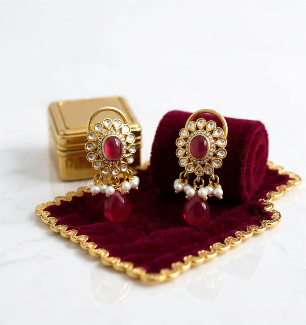 Gulabi Silver Studs