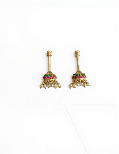 Domedrop Silver Bugadi Earrings