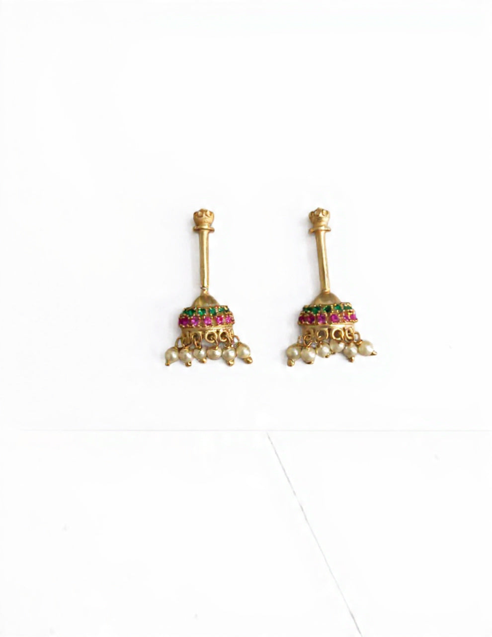 Domedrop Silver Bugadi Earrings
