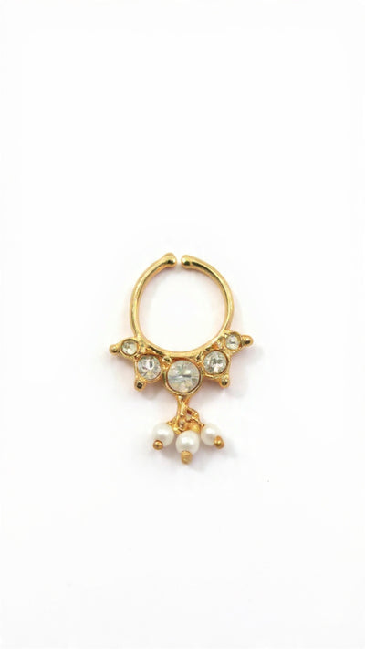 Kundan Septum Silver Nosepins 32