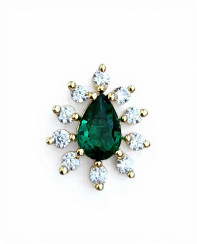 TriColor Silver Nosepins