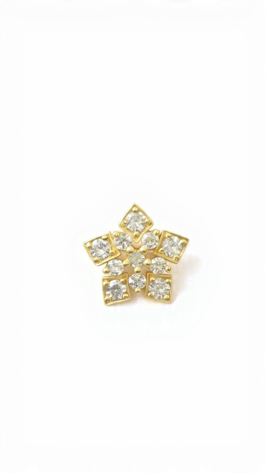 Naksh 925 Sterling Silver Nose Pin for Women