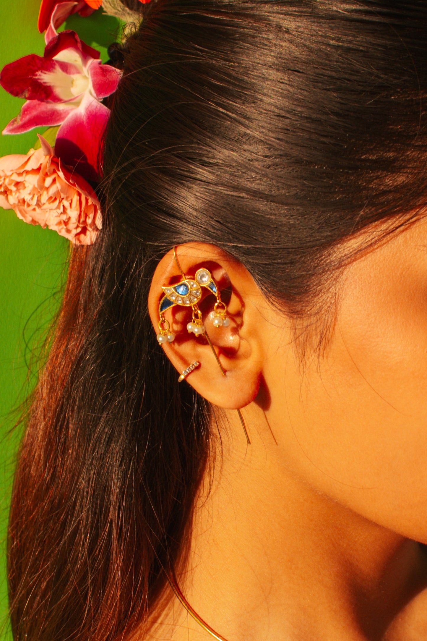 Deeza Kundan Ear Cuffs