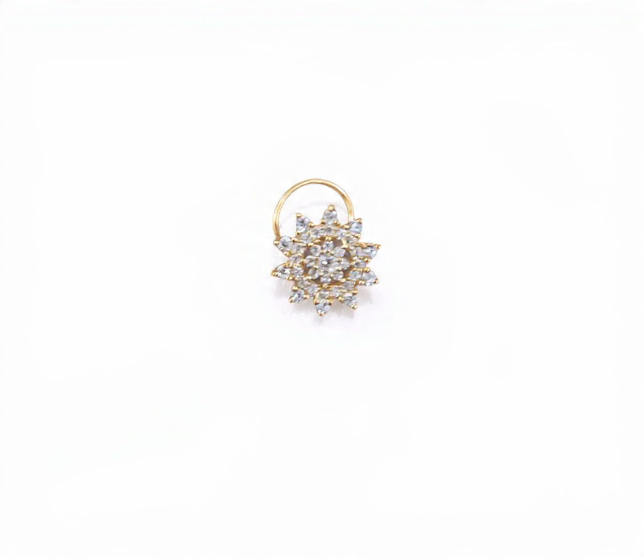 Hiral 925 Silver Nose Pin for Women