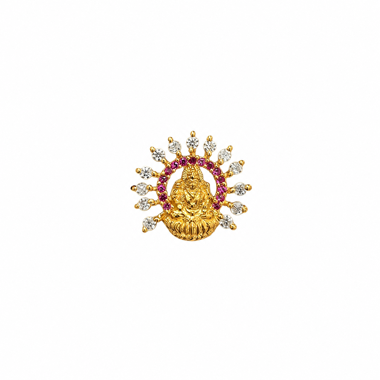 Kamalalakshmi 925 Silver Nose Pin for Women