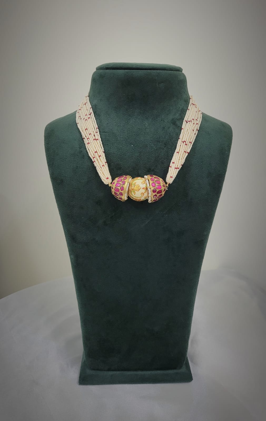 Pink Polki Necklace
