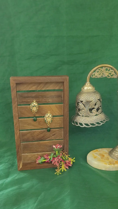 Kundan Enamel Earrings