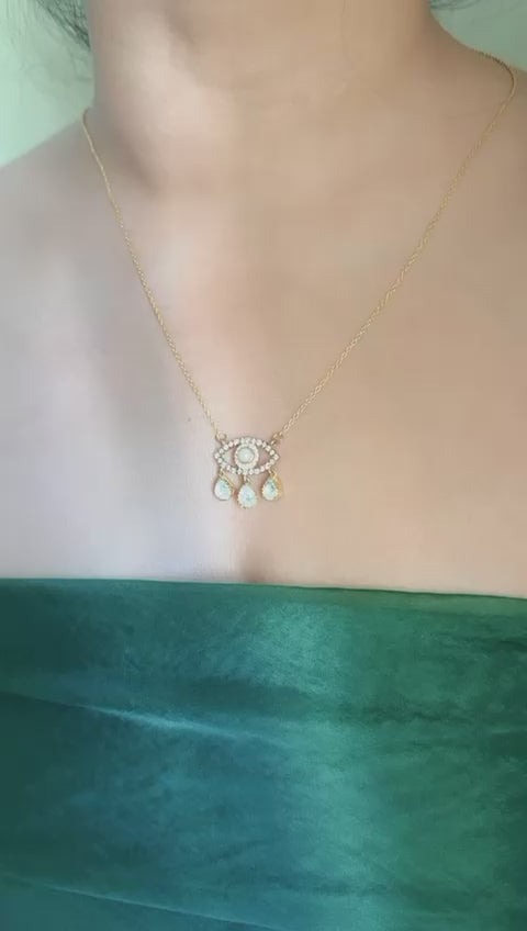 Evil Eye Pendant Chain