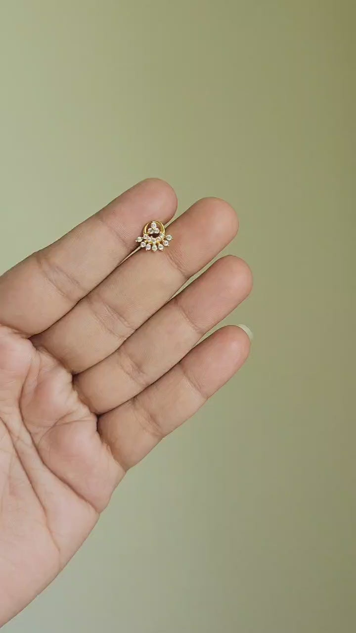 Huma Gold Nosepins