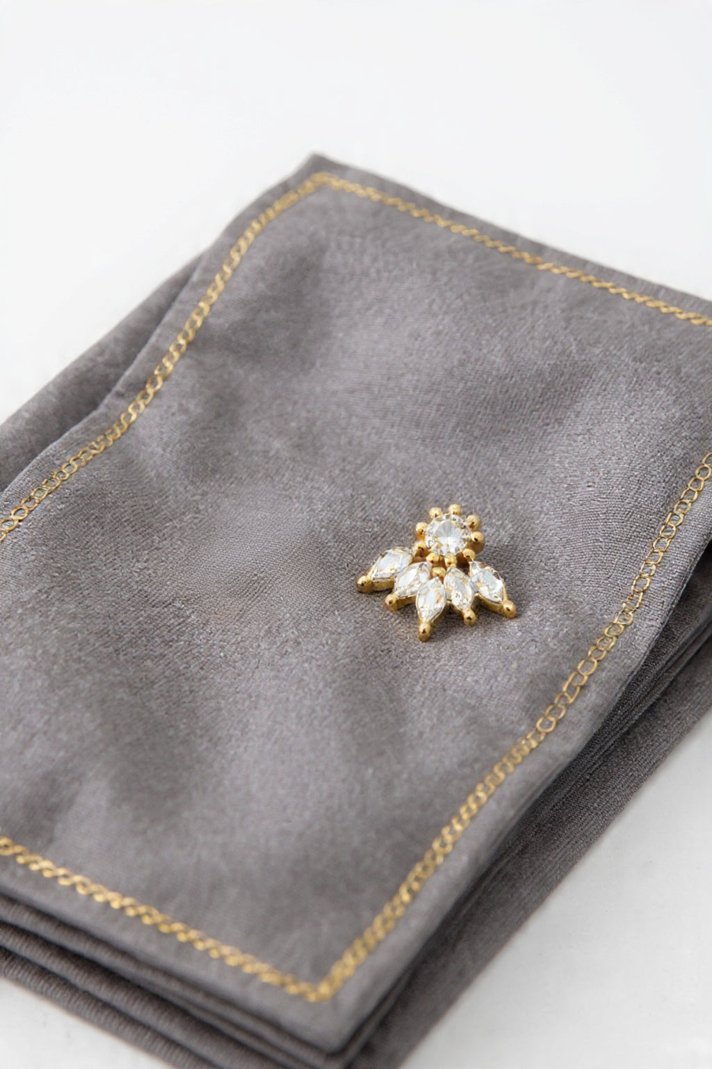 Kiran 925 Silver Nose Pin for Women