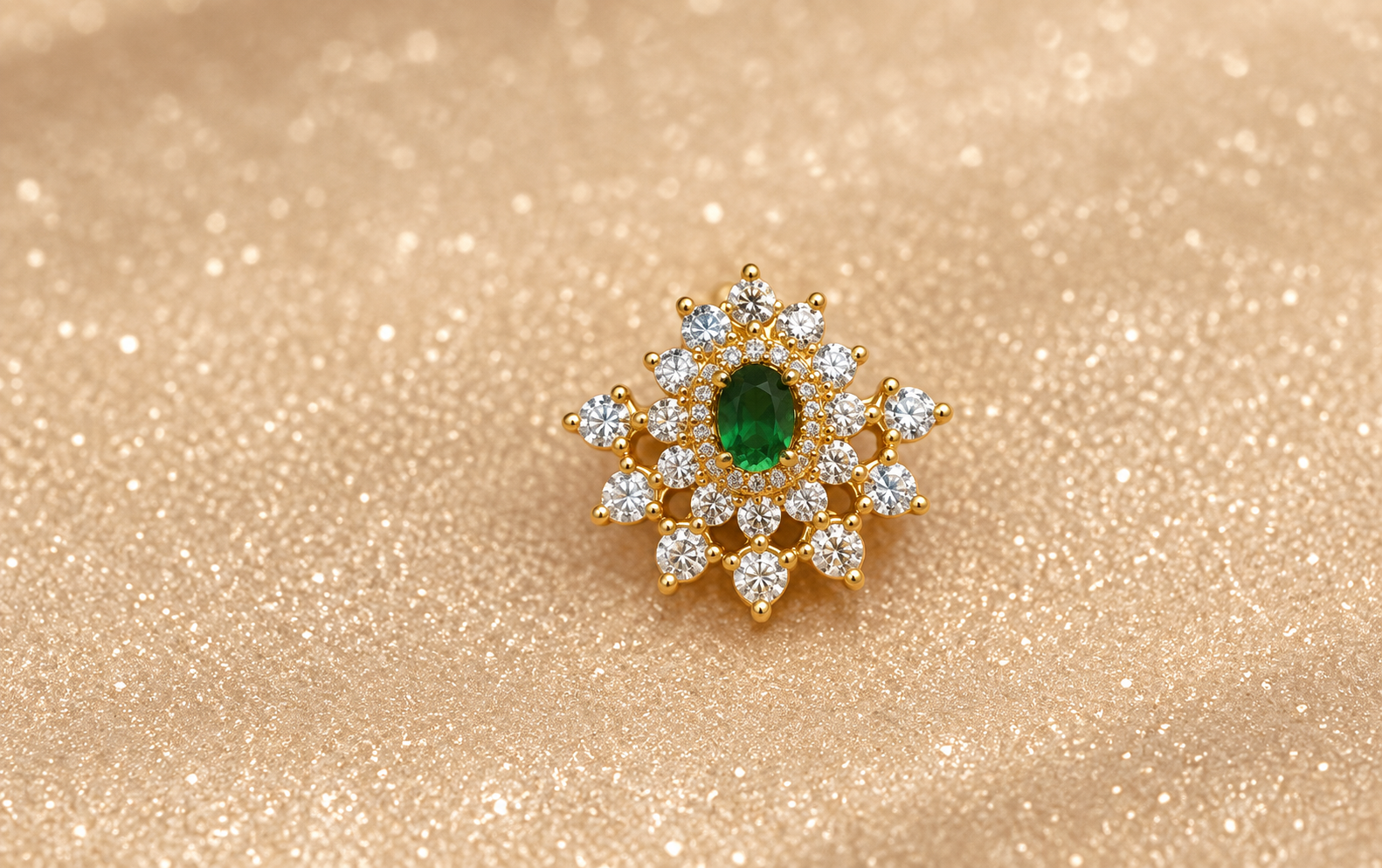 Ruti 925 Sterling Silver Nose Pin for Women
