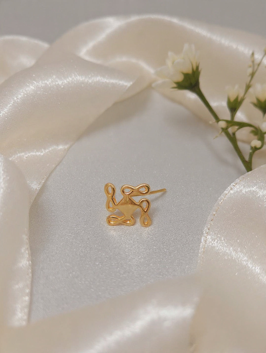 Satvik 925 Silver Nose Pin for Women