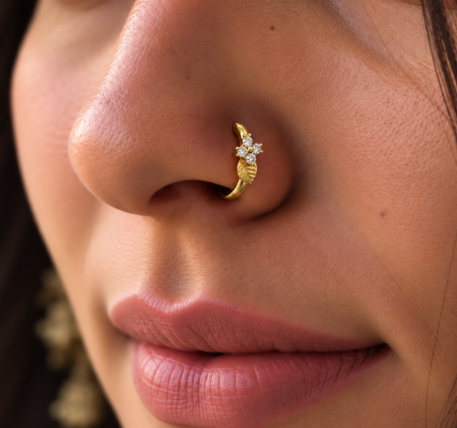 Nosering22  925 Sterling Silver Nose Ring for Women