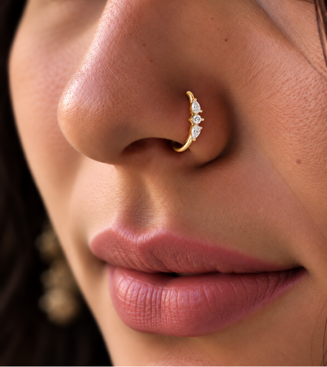 Nosering18 925 Sterling Silver Nose Ring for Women