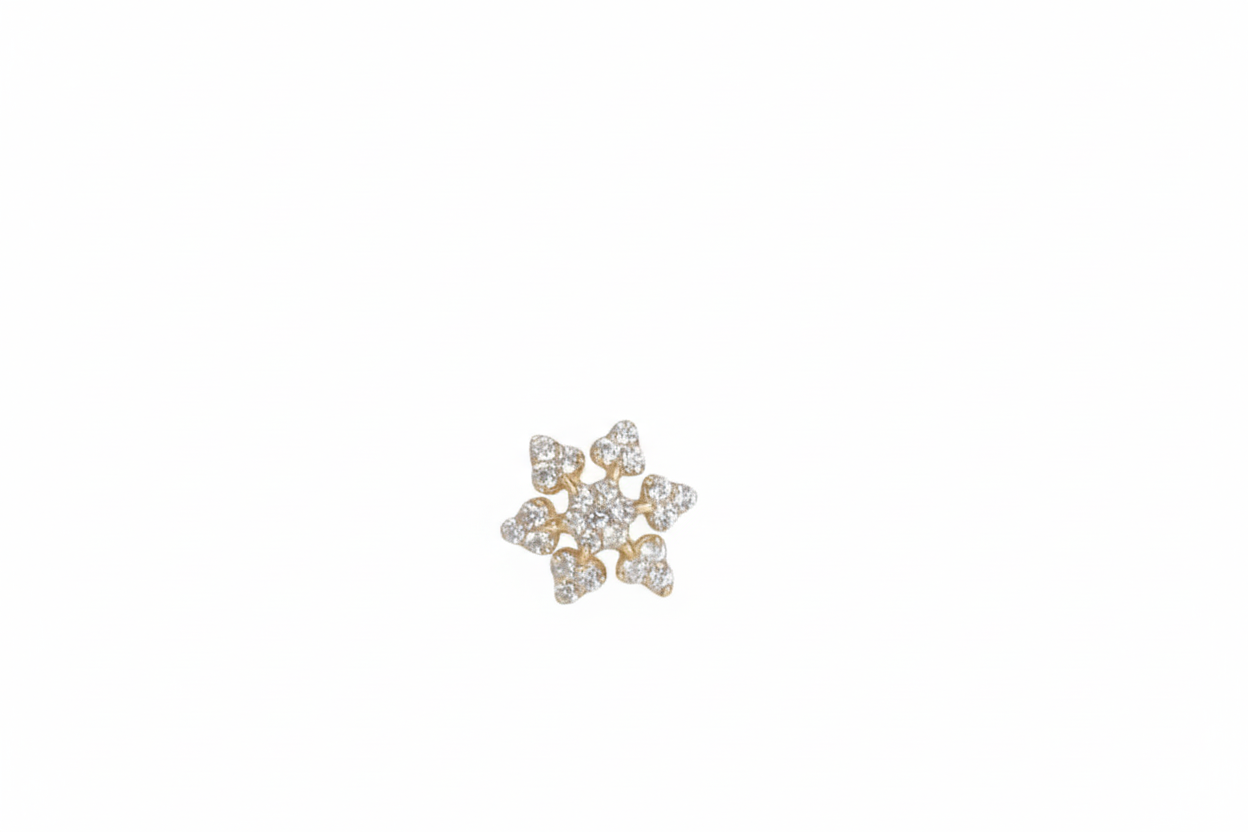 Uttara 925 Silver Nose Pin for Women